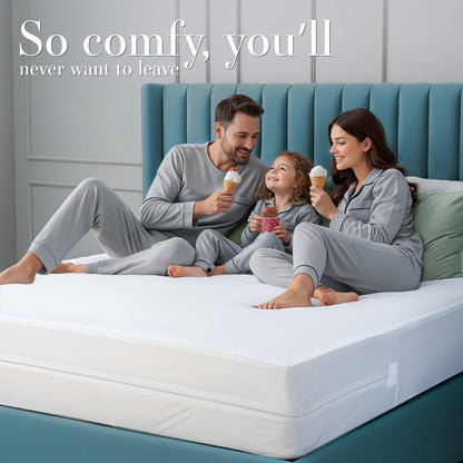 Utopia Bedding Zippered Mattress Encasement King - 100% Waterproof and Bed Bug Proof Mattress Protector - Absorbent, Six-Sided Mattress Cover 🍁 All In One Marketplace Canada