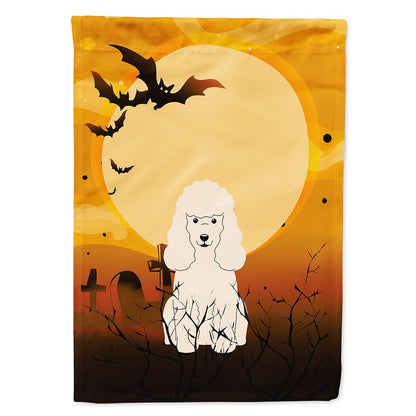 Caroline's Treasures BB4336CHF Halloween Poodle White Flag Canvas House Size, Large, Multicolor