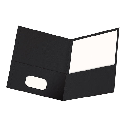 Oxford Twin Pocket Folders, Letter, Black, 25/Box 🍁 All In One Marketplace Canada