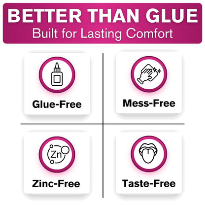 Cushion Grip Thermoplastic Denture Adhesive – Refits & Tightens Loose Dentures, Works Like a Denture Reliner for a Long-Lasting, Secure Fit, Cushions Gums, Waterproof & Zinc-Free - 1 oz 🍁 All In One Marketplace Canada
