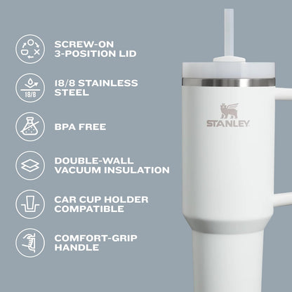 Stanley Quencher H2.0 Tumbler with Handle and Straw 20 oz Flowstate 3-Position Lid Cup Holder Compatible for Travel Insulated Stainless Steel Cup BPA-Free Lilac 🍁 All In One Marketplace Canada
