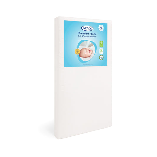 Graco Premium Crib & Toddler Mattress – GREENGUARD Gold Certified, Machine-Washable OEKO-TEX STANDARD 100 Certified Cover with Waterproof Surface, Fits Any Standard Full Size Baby Crib & Toddler Bed 🍁 All In One Marketplace Canada