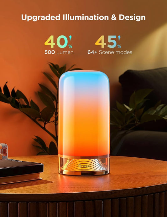 Govee RGBIC Smart Table Lamp 2, Touch Bedside Lamps Work with Matter, Alexa, LED Desk Light with Music Sync and 64 Scene Modes, Color Changing Lamp for Bedroom Decor, Living Room Dimmable Night Light 🍁 All In One Marketplace Canada