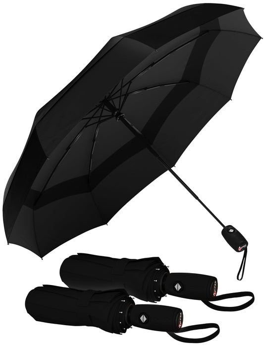 Repel Windproof Travel Umbrella - Compact & Withstands Winds up to 100MPH, Strongest Premium Auto Folding Umbrella for Rain and Sun - Durable, Light & Portable for Women & Men, Fits Backpack & Cars 🍁 All In One Marketplace Canada