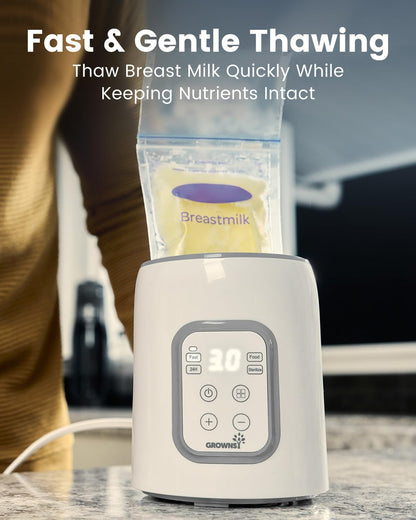 Bottle Warmer, GROWNSY 8-in-1 Fast Baby bottle Warmer with Timer LCD Display Accurate Temperature Control for Breastmilk or Formula 🍁 All In One Marketplace Canada