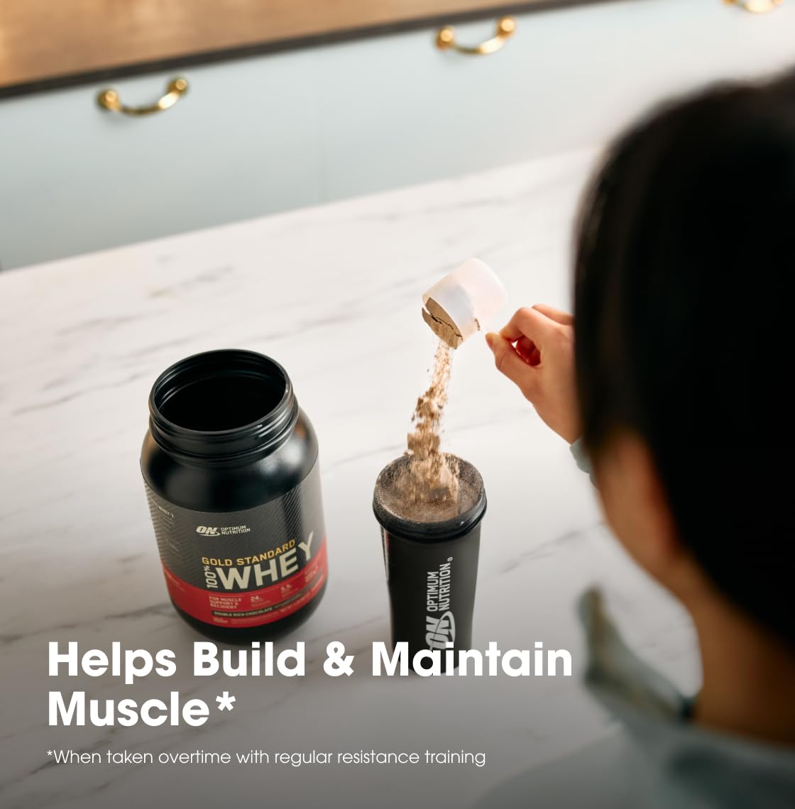 Optimum Nutrition Gold Standard 100% Whey Protein Powder, 670g - Double Rich Chocolate - 22 servings (packaging may vary) 🍁 All In One Marketplace Canada