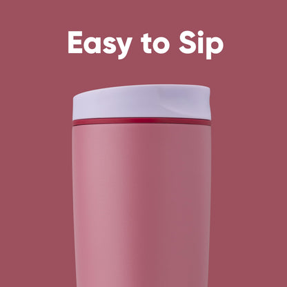 Owala SmoothSip Slider Insulated Stainless Steel Coffee Tumbler, Reusable Iced Coffee Cup, Hot Coffee Travel Mug, BPA Free 20 oz, Crochet Queen 🍁 All In One Marketplace Canada