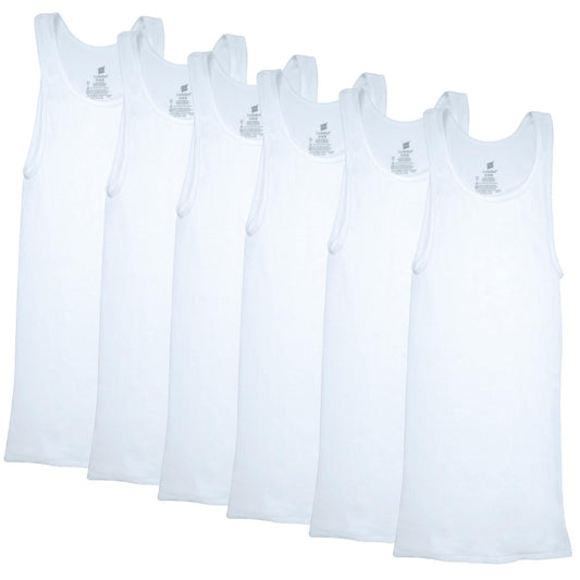 Hanes Mens ComfortSoft 6 Pack Tagless A-Shirts Undershirts, White, 3X-Large US 🍁 All In One Marketplace Canada