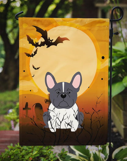 Caroline's Treasures BB4278GF Halloween French Bulldog Black White Garden Size Flag, Small, Multicolor