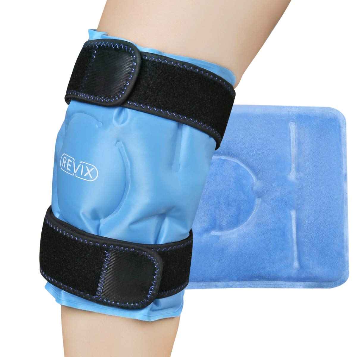 REVIX Knee Ice Pack Wrap for Injuries Reusable, Gel Ice Pack Wrap with Cold Compress Therapy for Knee Pain Relief, Knee Replacement Surgery, Swelling, Bruises and Arthritis 🍁 All In One Marketplace Canada