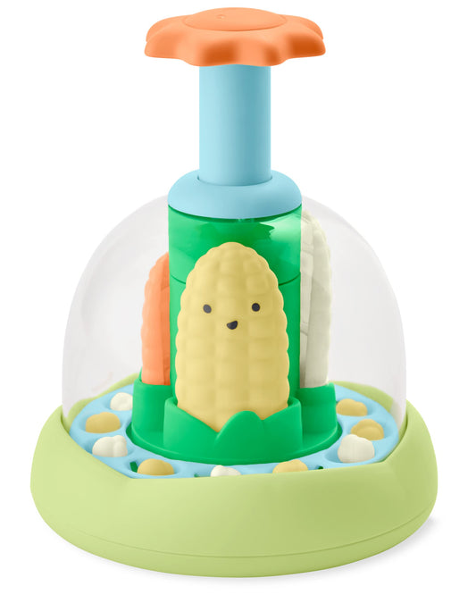 Skip Hop Press & Spin Baby Toy, Farmstand What's Poppin Corn Spinner 🍁 All In One Marketplace Canada