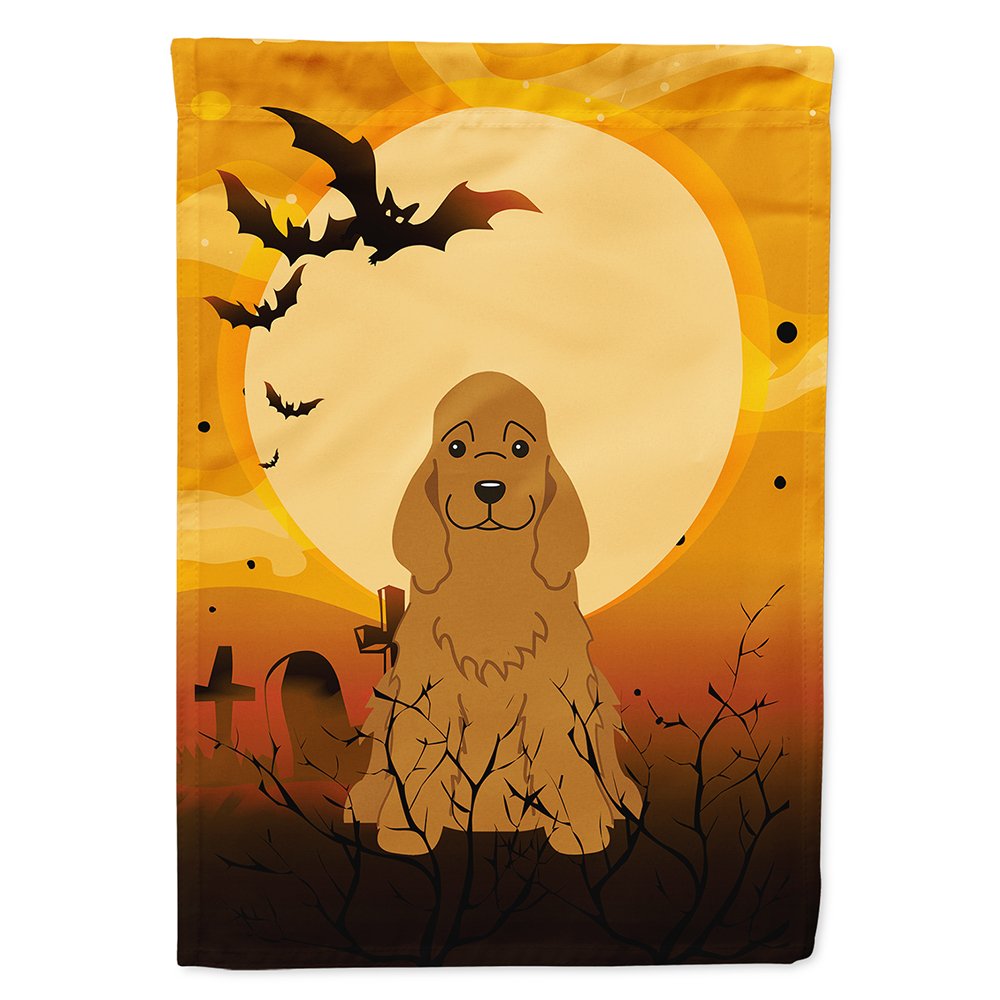 Caroline's Treasures BB4361CHF Halloween Cocker Spaniel Red Flag Canvas House Size, Large, Multicolor