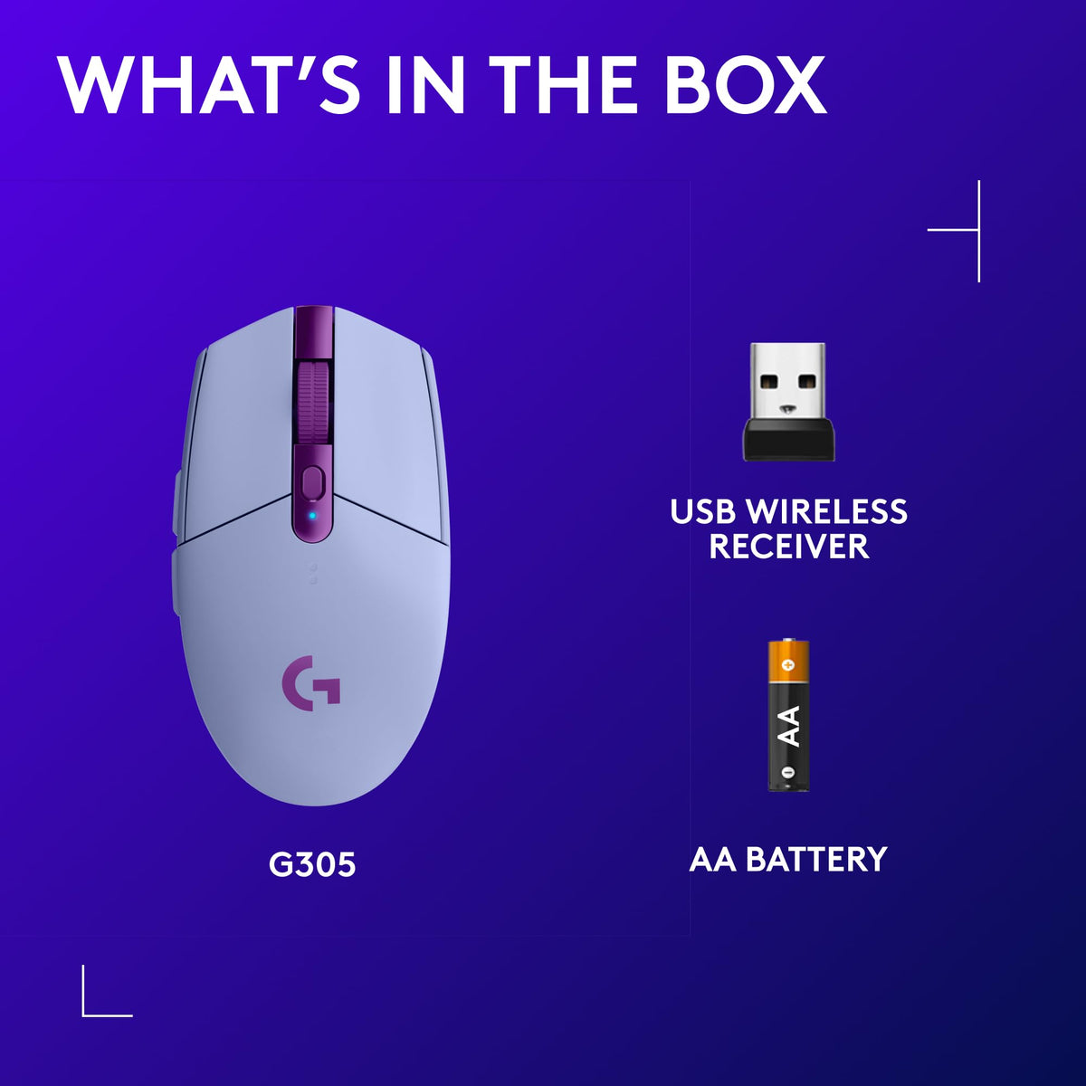 Logitech G305 Lightspeed Wireless Gaming Mouse - Lilac 🍁 All In One Marketplace Canada