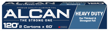 ALCAN Aluminum Foil Heavy Duty, 12 Inches x 60 Feet 2-count (Pack of 2) 🍁 All In One Marketplace Canada