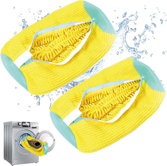 Shoe Washing Machine Bag - 2 Pack Cleaning Laundry Shoe Bag for Washer and Dryer Reusable Shoe Washing Bag for All Footwear Types and Sizes 🍁 All In One Marketplace Canada
