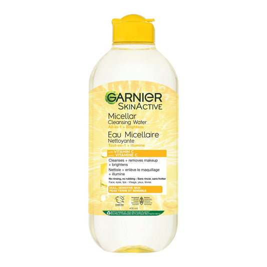 Garnier Micellar Cleansing Water, All-in-One Makeup Remover & Face Cleanser With Vitamin C, Hypoallergenic, All Skin Types Even Sensitive Skin, 400 ml 🍁 All In One Marketplace Canada