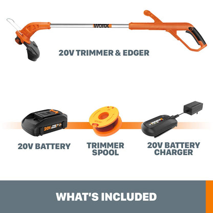 Worx WG154 20V PowerShare 10" - 12" Cordless String Trimmer & Edger (Battery & Charger Included) 🍁 All In One Marketplace Canada