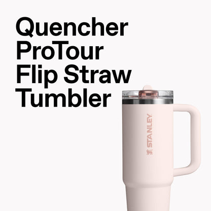 Stanley Quencher ProTour Flip Straw Tumbler with Leakproof Lid 30 oz | Built-in Straw & Handle | Cupholder Compatible for Travel | Insulated Stainless Steel Cup | BPA-Free | Peach Rose 🍁 All In One Marketplace Canada