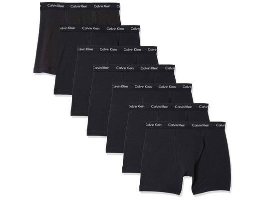 Calvin Klein Men's Cotton Stretch Megapack Boxer Briefs, BLACK, Medium 🍁 All In One Marketplace Canada