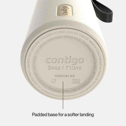 Contigo DualSip 24 oz Water Bottle w/Carry Strap & 2-Way Lid (Drink from Straw or Spout) | Vacuum-Insulated Stainless Steel for Cold Drinks | 100% Leakproof | BPA & Lead-Free | Dishwasher Safe 🍁 All In One Marketplace Canada