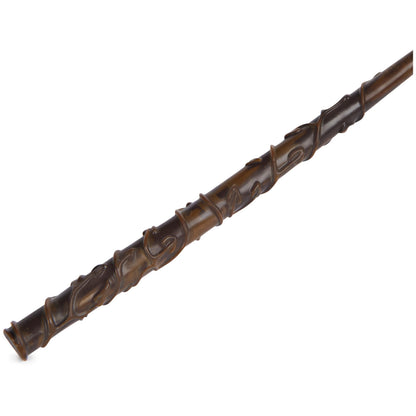 Wizarding World Harry Potter, 12-inch Magical Collector Hermione Granger Wand with Stand & Die-cast Icon, Magical Creatures, Accessory for Halloween Costumes