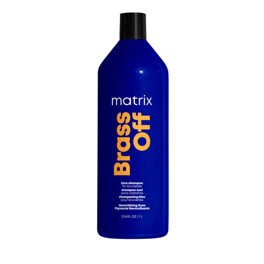 Matrix Brass Off Blue Shampoo, Refreshes & Neutralizes Brassy Tones, Color Depositing Shampoo, For Brassy Hair, For Color Treated Hair, Salon Shampoo, Packaging May Vary 🍁 All In One Marketplace Canada