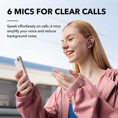 soundcore by Anker Liberty 4 NC Wireless Noise Cancelling Earbuds, 98.5% Noise Reduction, Adaptive Noise Cancelling to Ears and Environment, Hi-Res Sound, 50H Battery, Wireless Charging, Bluetooth 5.3 🍁 All In One Marketplace Canada