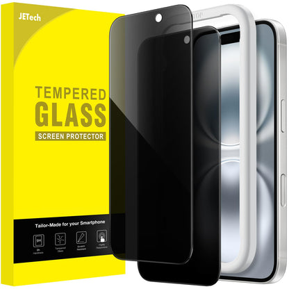 JETech Privacy Screen Protector for iPhone 16 6.1-Inch, Anti-Spy Tempered Glass Film with Easy Installation Tool, 2-Pack 🍁 All In One Marketplace Canada
