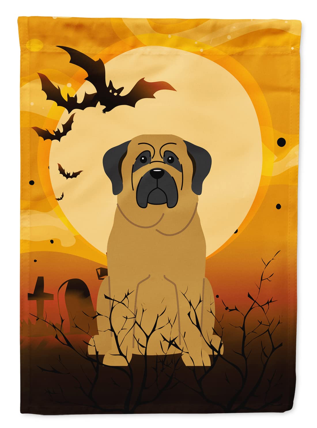 Caroline's Treasures BB4284GF Halloween Mastiff Garden Size Flag, Small, Multicolor