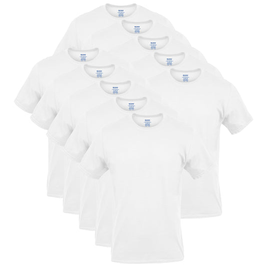 GILDAN Platinum Men's Crew T-Shirts, White (6-Pack), Small 🍁 All In One Marketplace Canada