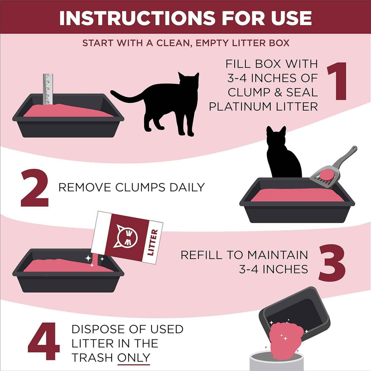 Arm & Hammer Platinum Cat Litter, Clump & Seal, Extra Strength Complete Odour Sealing with 14 Days of Odour Control, Multi-Cat, Hard Clumping Clay, 99.99% Dust Free, 12.47kg (Pack of 1) 🍁 All In One Marketplace Canada