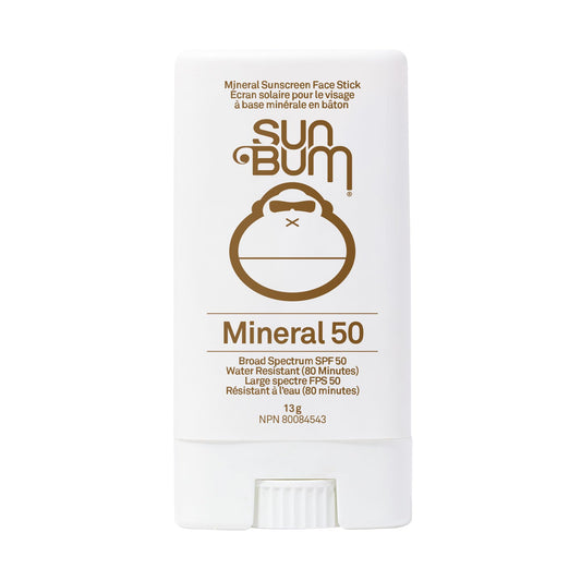 Sun Bum Mineral Spf 50 Sunscreen Face Stick | Vegan and Reef friendly (Octinoxate & Oxybenzone Free) Broad Spectrum Natural Sunscreen with Uva/uvb Protection | .45 Oz, 0.45 ounces NPN# 80084543 🍁 All In One Marketplace Canada