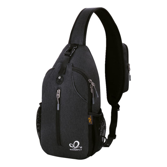 WATERFLY Sling Bag Sling Backpack Crossbody Bag Hiking Daypack for Men Women (Black Color) 🍁 All In One Marketplace Canada