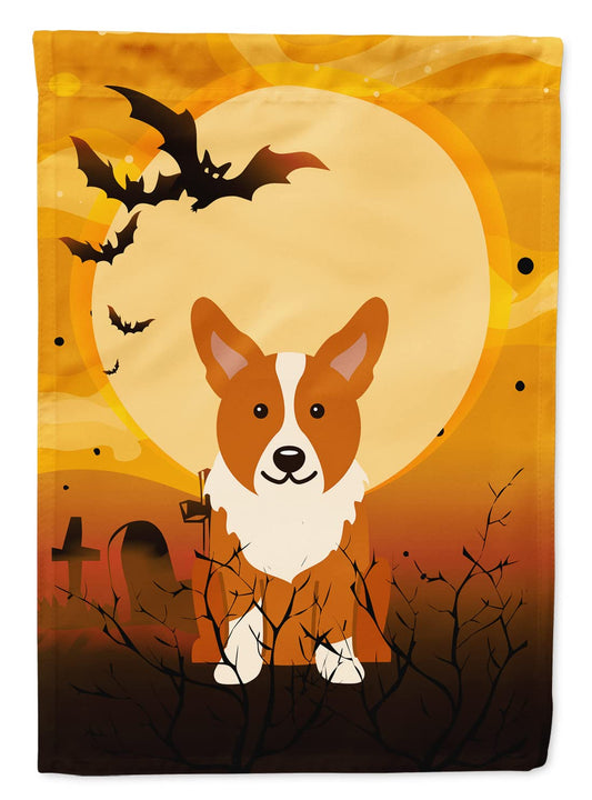 Caroline's Treasures BB4366CHF Halloween Corgi Canvas House Size Flag, Large, Multicolor