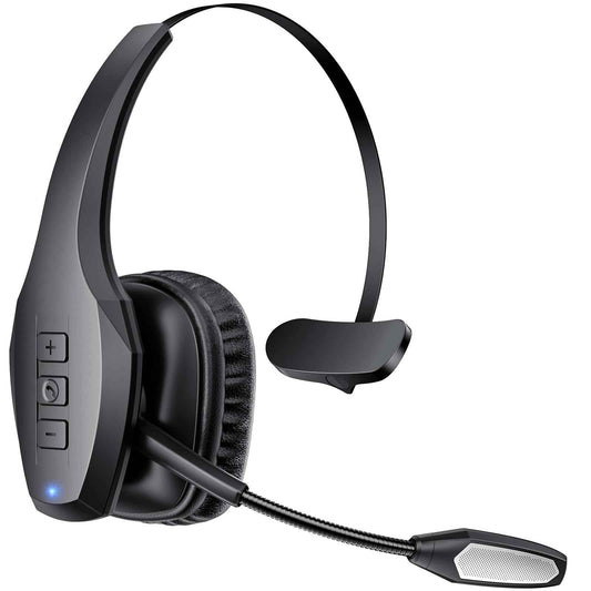 Bluetooth Headset with Microphone, Trucker Headset Bluetooth Wireless Noise Cancelling & Mute Button, 55 Hours Working Time Wireless On-Ear Headset 🍁 All In One Marketplace Canada