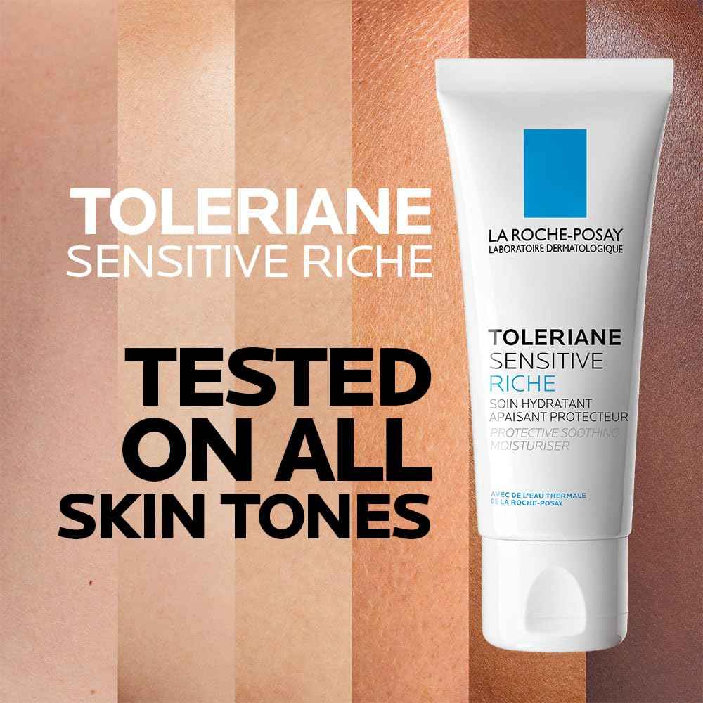 La Roche-Posay Face Moisturizer for Dry, Sensitive Skin, Toleriane Sensitive Rich Face Cream with Niacinamide & Ceramides, Alcohol Free, Fragrance Free & Recommended by Dermatologists, 40mL 🍁 All In One Marketplace Canada