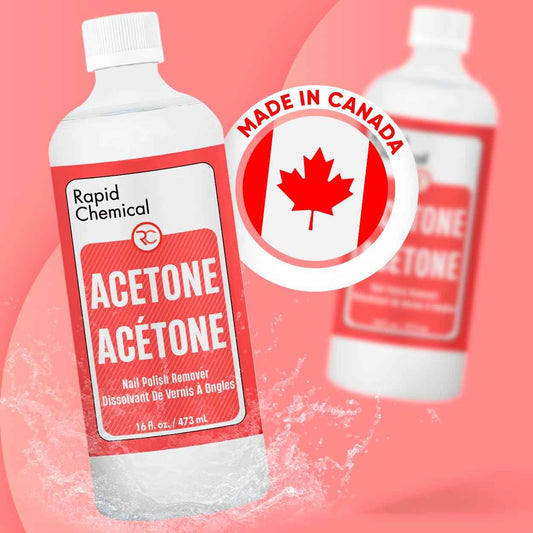 Acetone Nail Polish Remover - Made in Canada (473 ml / 16 oz) 🍁 All In One Marketplace Canada