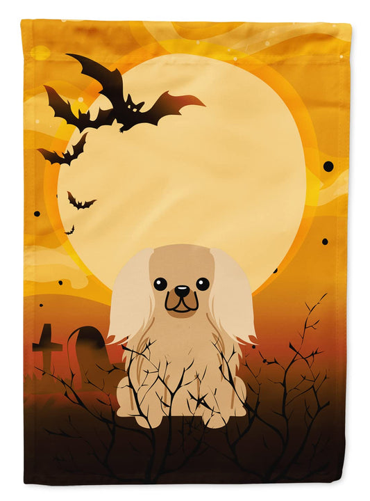 Caroline's Treasures BB4370GF Halloween Pekingnese Fawn Sable Flag Garden Size, Small, Multicolor