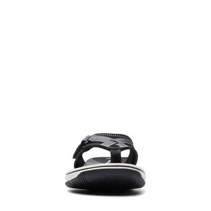 Clarks Women's Breeze Sea Flip-Flop, Black Synthetic, 10 🍁 All In One Marketplace Canada