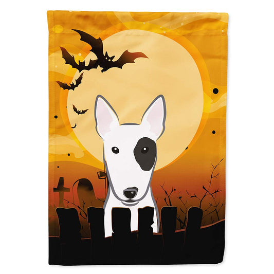 Caroline's Treasures BB1767CHF Halloween Bull Terrier House Flag Large Porch Sleeve Pole Decorative Outside Yard Banner Artwork Wall Hanging, Polyester, House Size, Multicolor