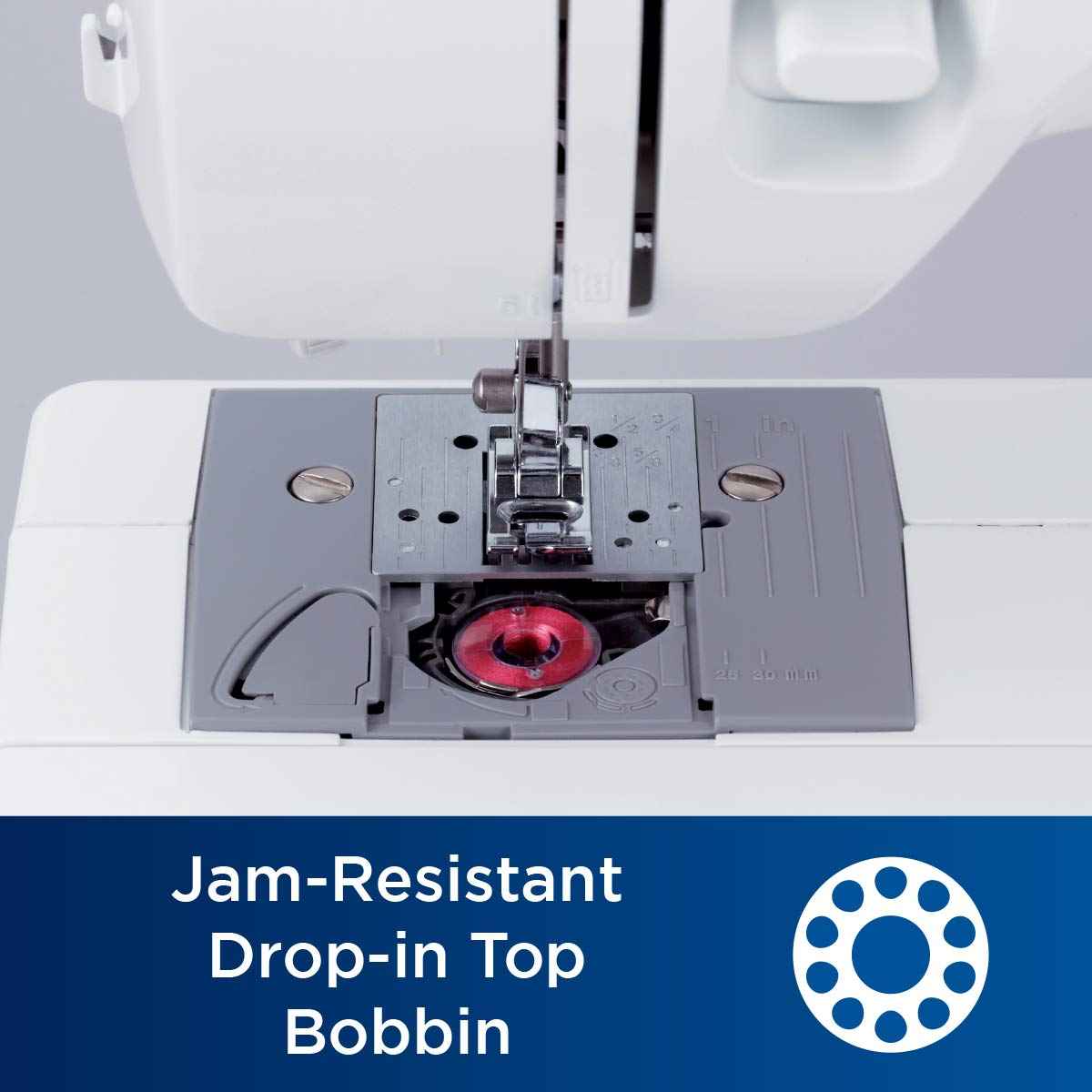 Brother XM2701 Lightweight, Full-Featured Sewing Machine with 27 Stitches, 1-Step Auto-Size Buttonholer, 6 Sewing Feet, and Instructional DVD 🍁 All In One Marketplace Canada