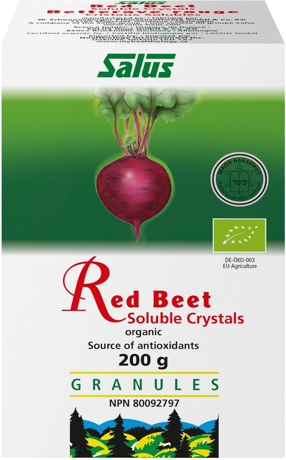 Salus Red Beet Crystals | Red Beet Extract Supports Healthy Blood Pressure and Circulation | Boosts and Improves Athletic Performance | Organic Source of Antioxidants