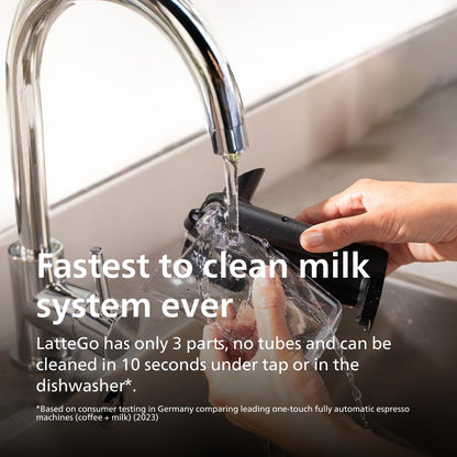 PHILIPS 5500 Series Fully Automatic Espresso Machine, LatteGo Milk System, Integrated Grinder, 20 Hot & Iced Coffee Pre-Sets, Quick Start, SilentBrew, 15-Bar Pressure, Grey Chromed (EP5544/90) 🍁 All In One Marketplace Canada