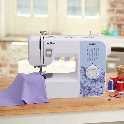 Brother XM2701 Lightweight, Full-Featured Sewing Machine with 27 Stitches, 1-Step Auto-Size Buttonholer, 6 Sewing Feet, and Instructional DVD 🍁 All In One Marketplace Canada