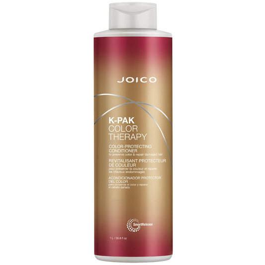 Joico K-Pak Color Therapy Color Protecting Conditioner, for Damaged, Colour Intensity, Conditioning, Heat Protectant with Argan and Keratin, Sulfate Free, 1L 🍁 All In One Marketplace Canada