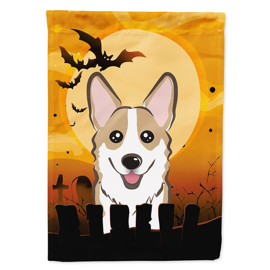 Caroline's Treasures BB1811CHF Halloween Sable Corgi Canvas House Size Flag, Multicolor, Large