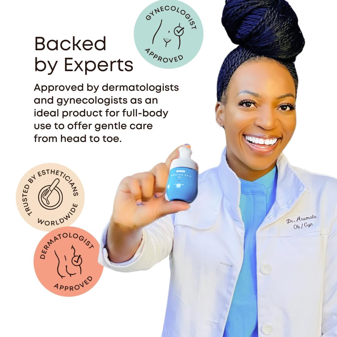 Bushbalm Ingrown Hair Oil - Targets Ingrown Hairs, Razor Bumps and Post Shave Irritation - Soothes and Hydrates Skin, 30 ml - Watermelon Sugar 🍁 All In One Marketplace Canada