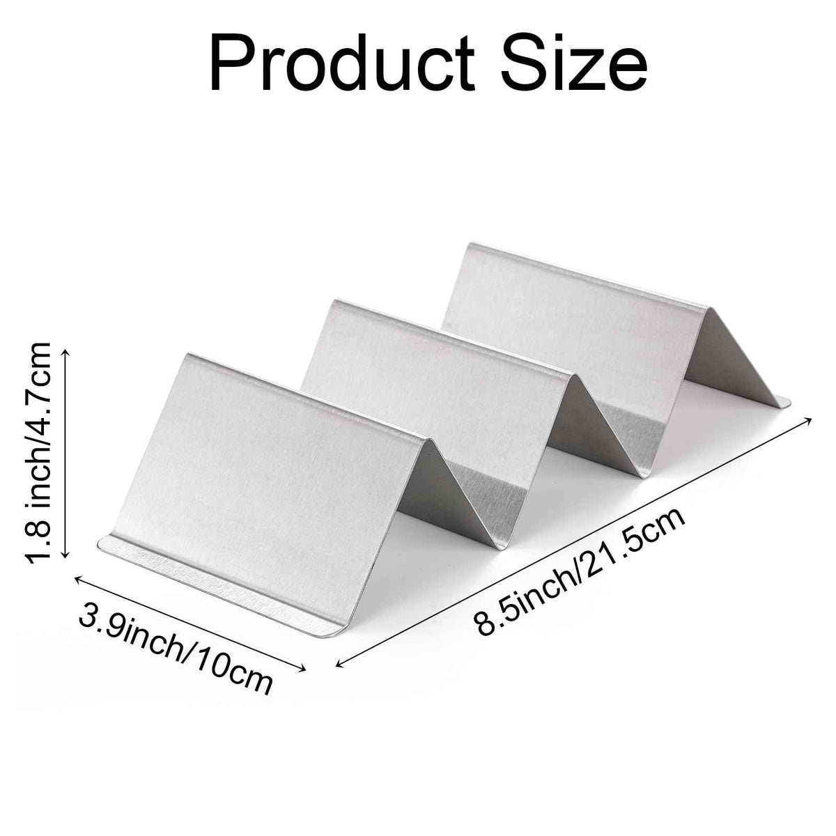 Bekith Stainless Steel Taco Holder Stand 6 Pack, Taco Holder Stand Tray with Handles, Up to 3 Tacos Each Keeping Shells Upright, Stylish Taco Shell Holders, Oven, Grill and Dishwasher Safe 🍁 All In One Marketplace Canada