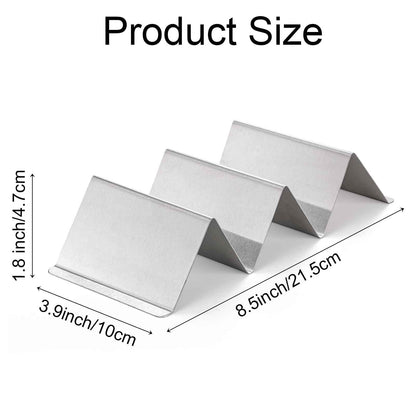 Bekith Stainless Steel Taco Holder Stand 6 Pack, Taco Holder Stand Tray with Handles, Up to 3 Tacos Each Keeping Shells Upright, Stylish Taco Shell Holders, Oven, Grill and Dishwasher Safe 🍁 All In One Marketplace Canada