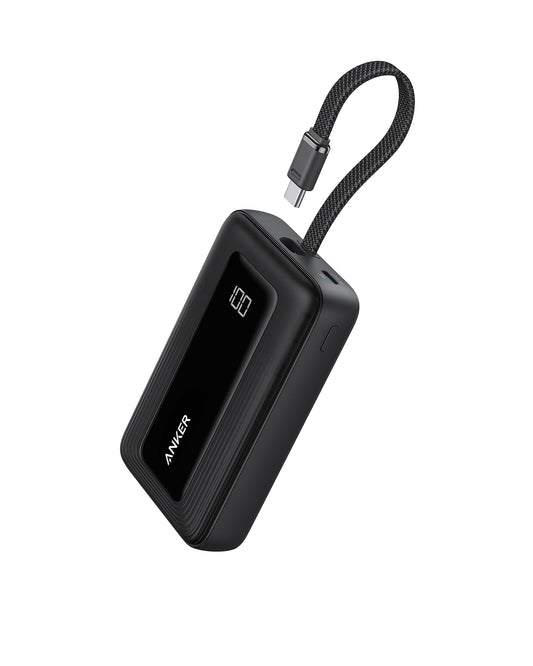 Anker Portable Charger, 10,000mAh 30W Power Bank, USB-C in and Out Fast Charging Battery Pack, Travel Essential Phone Power Bank, for iPhone 17/16, Galaxy and More (Black, 10000.00, Milliamp Hours) 🍁 All In One Marketplace Canada
